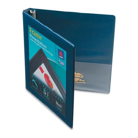 Avery Dennison Avery Framed View Binder with Gap Free Slant Rings, 1/2" Capacity, Navy Blue 68051
